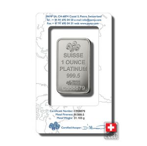 sztabka platynowa Fortuna 1 oz