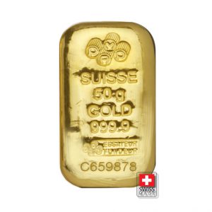 złota sztabka 50 g